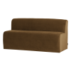 378032 VH 02 VS WP Mojo Base eetbank 164cm rugleuning velvet honinggeel FA