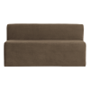 378032 VT 01 VS WP Mojo Base eetbank 164cm rugleuning velvet taupe F1
