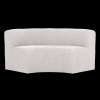 378036 CM 01 VS WP Mojo base eetbank halfronde hoek rug boucle ecru melange F1