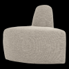 378035 EM 02 VS WP Mojo base eetbank hoek rond rugleuning boucle beige melange FA