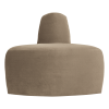 378035 VK 01 VS WP Mojo Base eetbank hoek rond rugleuning velvet khaki F1
