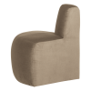 378035 VK 03 VS WP Mojo Base eetbank hoek rond rugleuning velvet khaki L1