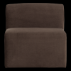 378033 VB 01 VS WP Mojo Base eetbank 84cm rugleuning velvet bruin F1