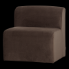 378033 VB 02 VS WP Mojo Base eetbank 84cm rugleuning velvet bruin FA