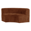 378036 R 02 VS WP Mojo Base eetbank halfronde hoek rugleuning ribstof roestbruin FA
