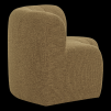 378036 GM 04 VS WP Mojo base eetbank halfronde hoek rug boucle geel bruin melange R1