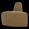 378035 GM 02 VS WP Mojo base eetbank hoek rond rugleuning boucle geel bruin melange FA