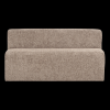378032 WD 01 VS WP Mojo base eetbank 164cm rugleuning wollig donkerzand F1