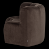 378902 VB 03 VS WP Mojo eetbank halfronde hoek rugleuning velvet bruin L1