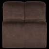 378519 VB 01 VS WP Mojo eetbank 84cm met rugleuning velvet bruin F1