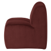 378519 VA 03 VS WP Mojo eetbank 84cm met rugleuning velvet kastanjebruin L1