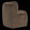378902 VT 04 VS WP Mojo eetbank halfronde hoek rugleuning velvet taupe R1