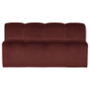378462 VA 01 VS WP Mojo eetbank 164cm met rugleuning velvet kastanjebruin F1