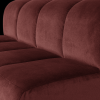 378462 VA 04 VS WP Mojo eetbank 164cm met rugleuning velvet kastanjebruin C1