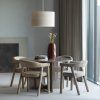 378126 M 378108 L 378108 B 377480 U 377983 NS 01 SF WP Marvo eettafel 130 cm mdf mokkabruin Sedo eetkamerstoel Sahil vaas Loft hanglamp vierkant