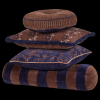 377976 BB 01 VS ES Niva kussens bruin blauw FA