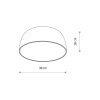 satellite black nastenna lampa