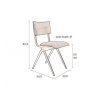 dutchbone new willow leather stolicka