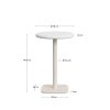 dina white cement bistro stol