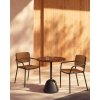 saura black walnut bistro stol