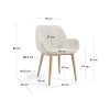 konna boucle white stolicka