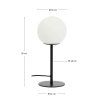 brisia black stolova lampa
