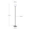 brisia black podlahova lampa