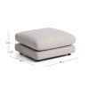 gala micro boucle grey taburet