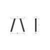 TABLO GARDEN A-LEG METAL - SADA 2 KS