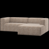 377433 LM 01 VS ES Bean chaise longue bank rechts lichtbruin melange F1