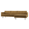 800902 H 01 VS WP Rodeo chaise longue bank rechts ribstof honinggeel F1