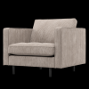 800888 D 01 VS WP Rodeo classic fauteuil ribstof donkerzand F1