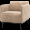 378670 VP 01 VS Statement fauteuil met arm chenille velvet perzik roze F1