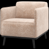 378670 VN 01 VS Statement fauteuil met arm chenille velvet naturel F1