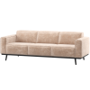 377088 VN 01 VS Statement 3 zits bank 230cm chenille velvet naturel F1
