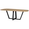 TB OR DL22 2100x0990 375294 02 VS FA Tafelblad organisch doorgaande lamel 210x100cm transparant Tablo drenthe poot SA