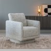 377652 N 01 SF WP Oska draaifauteuil naturel melange vierkant