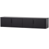 377594 MZ 02 VS WP Gunnar tv meubel 200cm grenen matzwart F1
