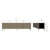 377593 MD 50 BT Gunnar tv meubel 200cm