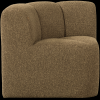 377533 GM 06 VS WE Mojo eetbankje hoek met rugleuning boucle geel bruin melange F2
