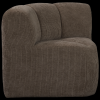 377533 B 02 VS WE Mojo eetbankje 164cm met rugleuning ribstof bruin F1