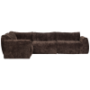 377528 DB 04 VS WE Baggy hoekbank links 3D chenille donkerbruin F1