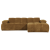 377465 H 01 VS WE Mojo chaise longue rechts geweven ribstof honinggeel F1 PS