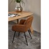375064 C 02 SF FA Runa eetkamerstoel chenille caramel bruin geel