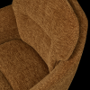 375064 C 01 VS WE Runa eetkamerstoel chenille caramel bruin geel detail