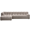 200420 KM 01 VS BL Allure chaise longue links geweven stof klei melange