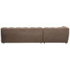 200420 DM 03 VS BL Allure chaise longue links geweven stof donkerbruin melange AK1