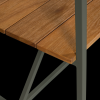 400518 D 01 VS VT Blue sky eettafel hout met decoframe metaal camouflage groen detail