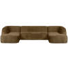 801367 BR 01 VS BP Sloping U vorm bank structure velvet brass