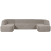 801367 W 01 VS BP Sloping U vorm bank off white melange